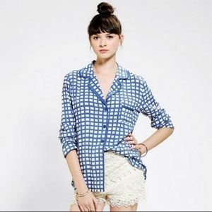 NWT Oh Bubble Piped Pajama blouse (Susie Bubble)